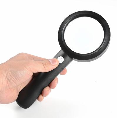 China Other Handheld Rechargeable 6x Reading Magnifier with 9 LED Lamps for Reading for sale