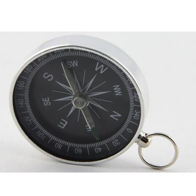 China Outdoor Powerful Small Aluminum Compass With Key Chain à venda