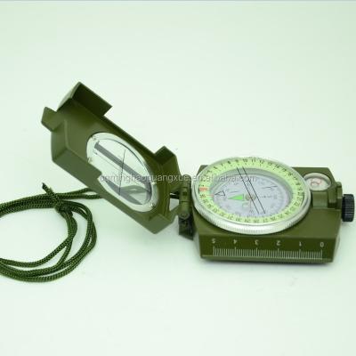 China Multifunctional Professional Army Metal Sighting Zinc Alloy Military Compass Te koop