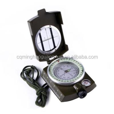 China Pointing Guide Lensatic Military Sighting Compass With Waterproof And Shakeproof Carrying Bag Te koop