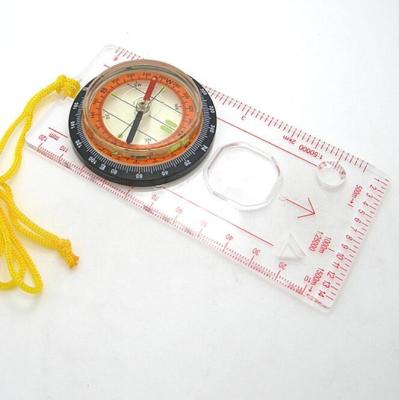 China Magnetic Needle Sensitivity 360 Degree Map Teaching Measuring Compass With Scale zu verkaufen