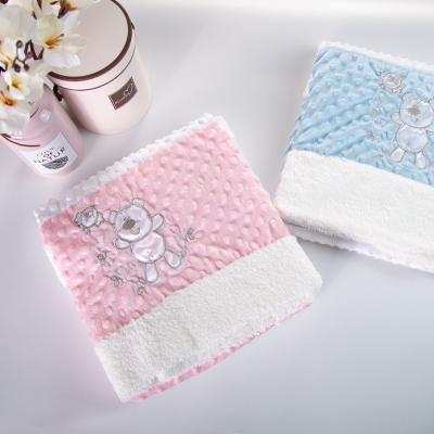 China Anti-static Pink Flower Baby Blanket Crochet Wrap Baby Blanket Kenya for sale