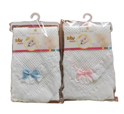 China China Manufacturer New Design Cotton Anti-static Cute Low Price Baby Shawls for sale