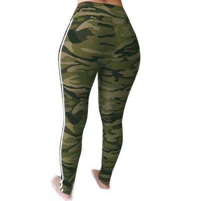 China Fashion Camouflage Reversible Top Print Slimming Women Yoga Pants Gaiters Womens Pants for sale