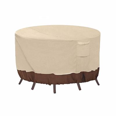 China Outdoor patio furniture cover the round table Oxford cloth waterproof furniture dust cover sunshade and chair cover for sale