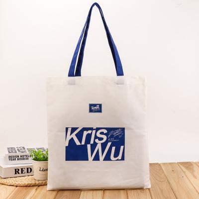 China 8oz non-toxic cheap custom logo tote shopping bag blank canvas bag cotton bag with logo for sale