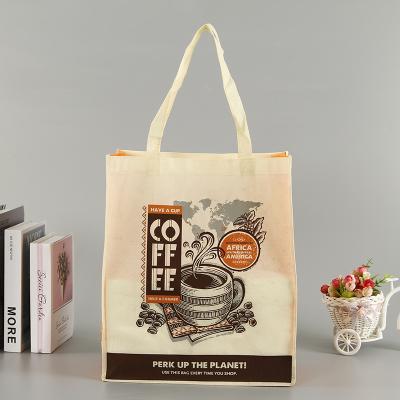 China Durable Customized Promotional Branded Non Woven Bag Good Fabric PP Non Woven Fabric Grocery Bag for sale