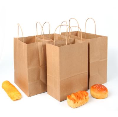 China Handled kraft paper bag for food made of kraft paper specially for export for sale