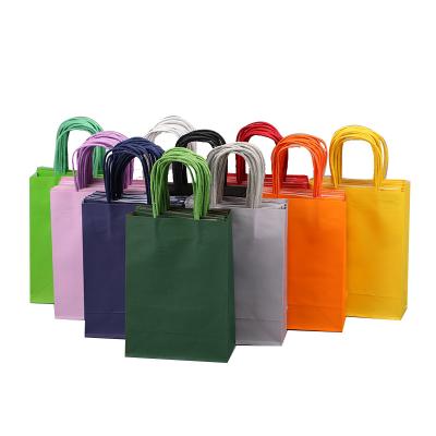 China China Supplier Custom Paper Bag Small Kraft Paper Bag Handled Packaging With Logo Paper Bag for sale