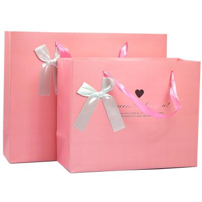 China High quality handled kraft paper gift bag for jewerllery wholesale for sale