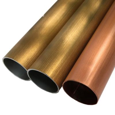 China High Quantity Food Grade Cold Rolled ANSI 2205 Gold Color 2507 Decorative Welded Stainless Steel Pipe Price for sale