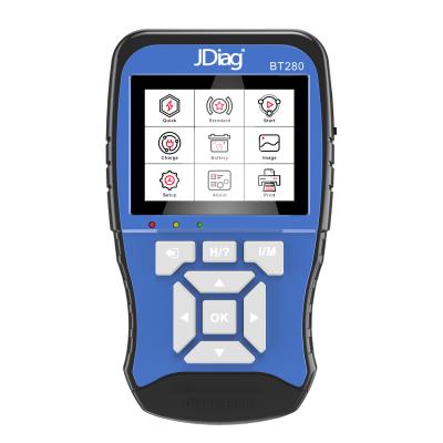 China JDiag BT280 Digital Battery Analyzer 12V Automotive Support Print Data Original Car Battery Tester Support Multi-Language for sale