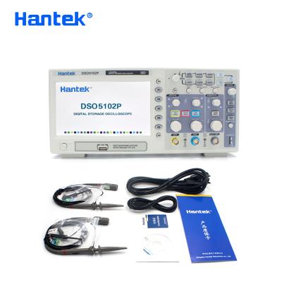 China Hantek DSO5102P 100MHz 2Channels 1GSa/s Digital Oscilloscope Recording 40K Length USB Osciloscopio Portable Handheld Oscilloscopes 7 Inch & At the top for sale