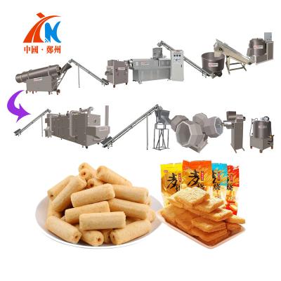 China Best Quality Automatic Production Baked Snacks Machine Bugles Puffing Line Frying Food Machine Bugles French Fries Production Line for sale