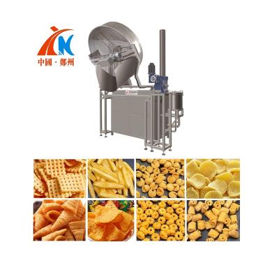 China food & Beverage Factory Best Than Good Quality Selling Automatic Fried Machine Fried Snacks Machine Fried Bugles Snacks Machine Suppliers for sale