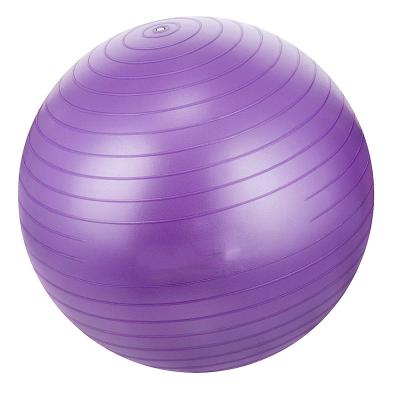 China Full Body Fitness Exercises 55cm 65cm PVC Exercise Gym Yoga Ball 75cm Colorful Non-Toxic With Compressor for sale