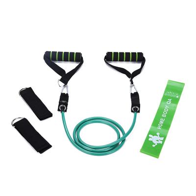 China 2020 Best Home Exercise Latex Tube Home Gym Equipment Workout Fitness Resistance Bands Set Natural Pull Rope 11pcs for sale