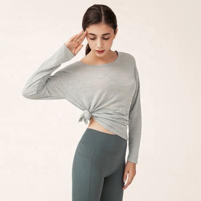 China Chinese Products Breathable Wholesale Womens Sports Yoga Shorts Loose Sleeve Wear for sale