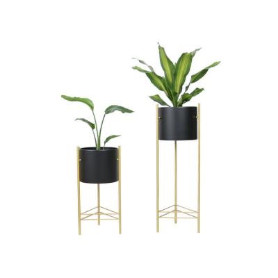 China Modern High Quality Home Metal Flower Pot Adjustable Iron Plant Stand Plant Stand For Indoor Outdoor Flower Stand, 2 Packs for sale