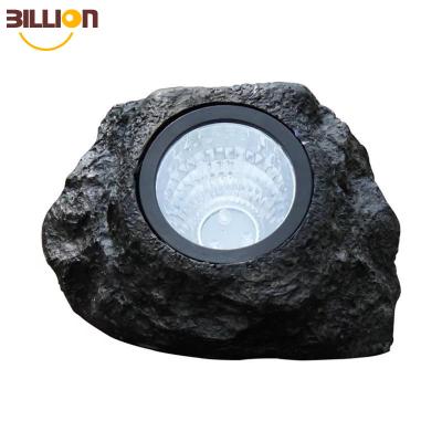 China LANDSCAPE Simulated Stone Resin Outdoor Led Solar Light for sale