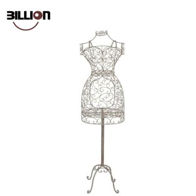 China Mordern Fashion Store Model Gift Female Mannequin Torso Metal Wire Coat Hat Hanger Rack for sale