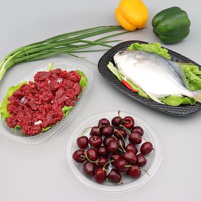 China Disposable Standard Food Tray Food Preservation Tray PET Disposable Fresh Food Absorbent Pad Supermarket for sale