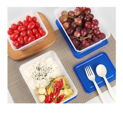 China Muti-functional plastic takeout food container freshness preservation storage box anti-frozen packaging for sale for sale