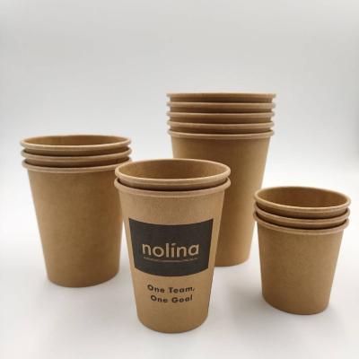 China Chinese Factory Wholesale Disposable Coffee Cup Eco Friendly Printing Disposable Coffee Cups For Sale for sale