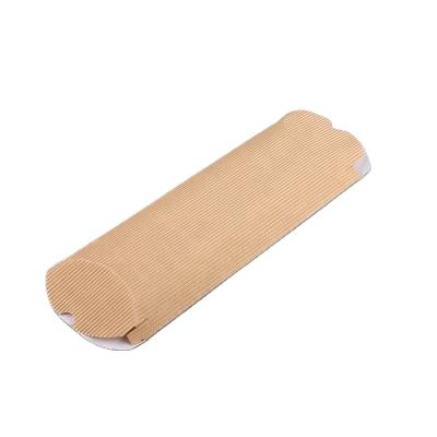 China Disposable Kraft Paper Restaurant Corrugated Pillow Pack Box Piping Packaging For Pie for sale