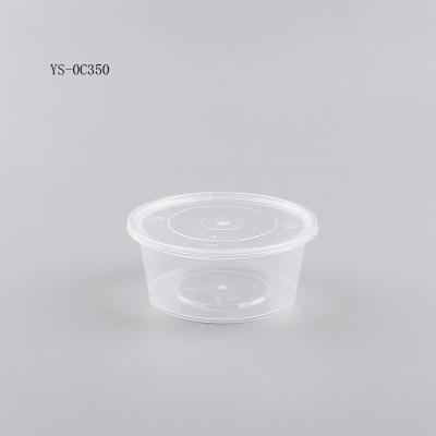 China Environmental Food Grade PP Material 350ML Plastic Take Out Bowls With Custom Design for sale