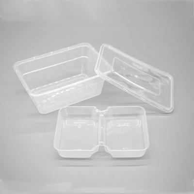 China Food Storage Containers 2 Compartment Microwavable Disposable Takeaway Box Eco Friendly Plastic For Sale for sale