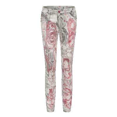 China OEM ODM Breathable Special Design Printing Fashion Pants Womens Jeans for sale