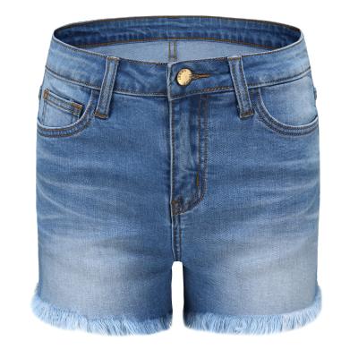 China OEM ODM Breathable Fashion Navy Tie Dye Hot Pants Womens Denim Shorts for sale