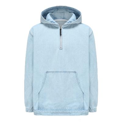 China OEM ODM Classic Denim Sweater Casual Men's Breathable Hoodies for sale