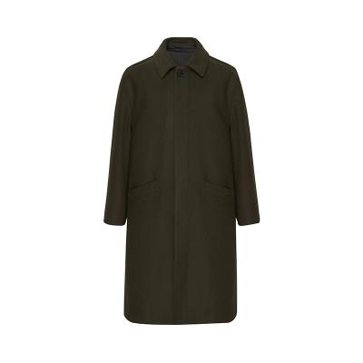 China Custom High End Anti-wrinkle Business Men's Wool Trench Coat for sale