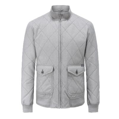 China Breathable Custom Quilted Wool Jacket Men Windproof Jackets for sale