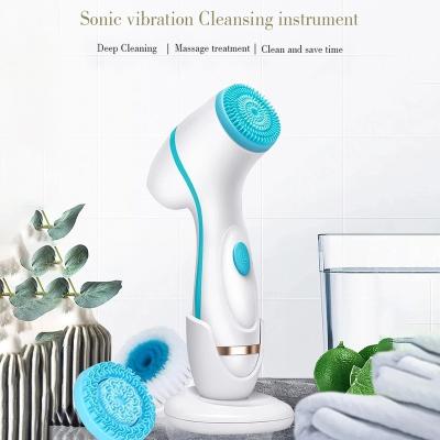 China New Sonic Nu Face Spa Facial System Skin Blackhead Rotating Deep Cleansing Deep Cleansing Brush Set Galvanica Brush Brush for sale