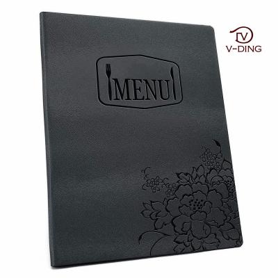 China Faux Leather/Restaurant Restaurant Hotel Wine Menu Leather Folder for sale