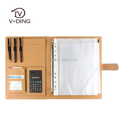 China Modern PU Leather Binder A4 Folder For Office for sale