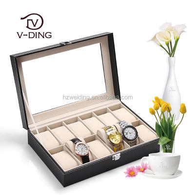 China Eco - Friendly PU Leather 12 Slots Eye Box for sale