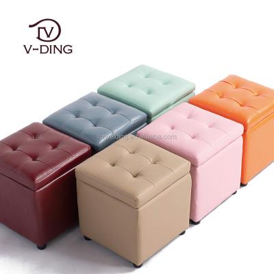 China Europen PU Leather Storage Stool for sale