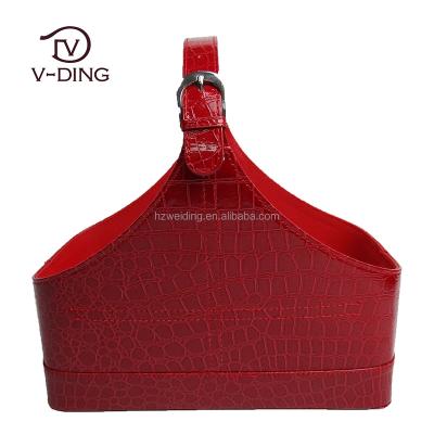 China China Viable Vding For Small Gift High Quality Leather Baskets Professional Supplier for sale