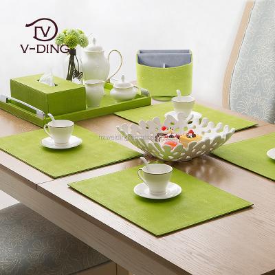 China Durable PU Leather Place Mats For Household for sale