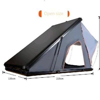 China Easy Install New Style 2-4 Person HOTO Camping Shell Camping Waterproof Aluminum Hard Roof Car Top Tent for sale