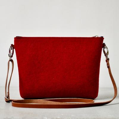 China Small Eco-Friendly Merino Wool Felt Cross - Body Bag Mini Felt Bag Small Wool Felt Clutch Bag for sale