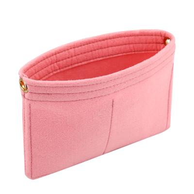 China Hot-selling Factory Price Eco-friendly Felt Bag Organizer Popular Felt Cosmetic Lady Handbag Purse Insert for sale