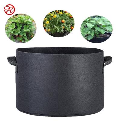 China 1 Pack Eco-Friendly Felt Grow Bag 100 Gallon 150 Gallon 200 Gallon 400 Gallon Garden Bed Felt Grow Bag With Handles for sale