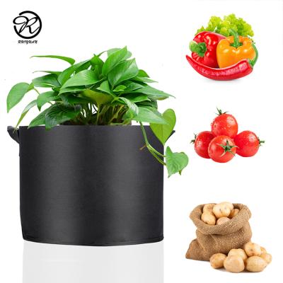 China Plant Growth 1 3 5 7 30 100 Gallon Nonwoven Fabric Plant Pots Garden Grow Bags Felt Grow Bag For Stronger Roots for sale