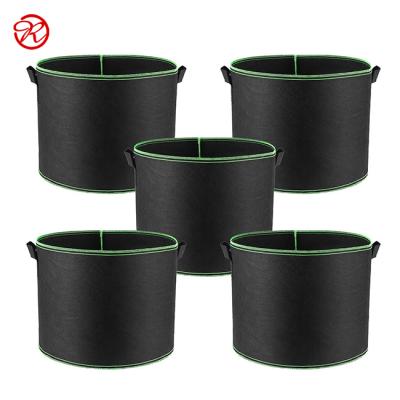 China 2019 Plant Growth Felt Plant Bag Grow Bag Breathable Wholesale Garden Grow Pot Felt Grow Bag With Handles for sale