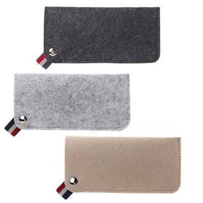 China Glasses Packing Custom Felt Glasses Bag Sunglasses Case Felt Glasses Case for sale